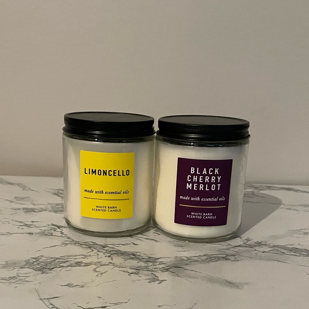 White Barn Essential Oil Candles ( both)